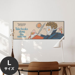 Hattan Art Poster ハッタンアートポスター Take books along this summer / HP-00328 Lサイズ(90cm×32cm)