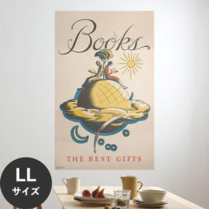 Hattan Art Poster ハッタンアートポスター Books, the best gifts / HP-00332 LLサイズ(90cm×144cm)