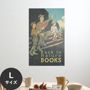 Hattan Art Poster ハッタンアートポスター Back to nature books / HP-00334 Lサイズ(56cm×90cm)