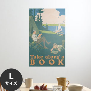 Hattan Art Poster ハッタンアートポスター Take along a book / HP-00335 Lサイズ(56cm×90cm)