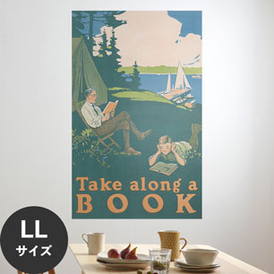 Hattan Art Poster ハッタンアートポスター Take along a book / HP-00335 LLサイズ(90cm×144cm)