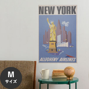 Hattan Art Poster ハッタンアートポスター New York - Allegheny Airlines / HP-00340 Mサイズ(45cm×67cm)
