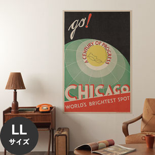 Hattan Art Poster ハッタンアートポスター Chicago. World’s brightest spot. Go! / HP-00344 LLサイズ(90cm×134cm)