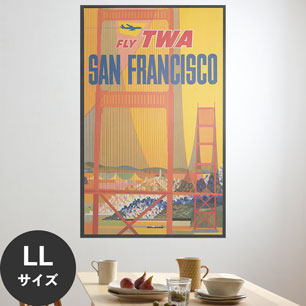 Hattan Art Poster ハッタンアートポスター Fly TWA - San Francisco / HP-00345 LLサイズ(90cm×144cm)