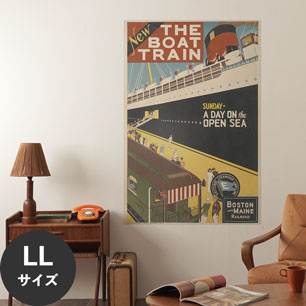 Hattan Art Poster ハッタンアートポスター New. The boat train. Sunday / HP-00348 LLサイズ(90cm×134cm)