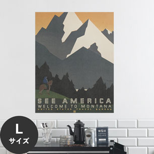 Hattan Art Poster ハッタンアートポスター See America. Welcome to Montana / HP-00352 Lサイズ(70cm×90cm)
