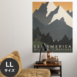 Hattan Art Poster ハッタンアートポスター See America. Welcome to Montana / HP-00352 LLサイズ(90cm×114cm)