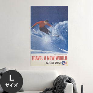 Hattan Art Poster ハッタンアートポスター Skiing at Aspen, state of Colorado / HP-00355 Lサイズ(56cm×90cm)
