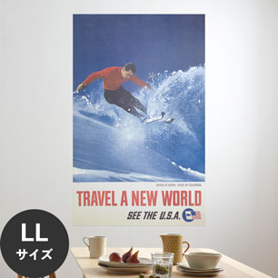 Hattan Art Poster ハッタンアートポスター Skiing at Aspen, state of Colorado / HP-00355 LLサイズ(90cm×144cm)
