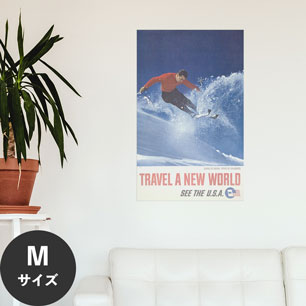 Hattan Art Poster ハッタンアートポスター Skiing at Aspen, state of Colorado / HP-00355 Mサイズ(45cm×72cm)
