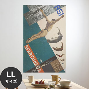 Hattan Art Poster ハッタンアートポスター The Swallows (Diving) Design for postcard / HP-00391 LLサイズ(90cm×144cm)