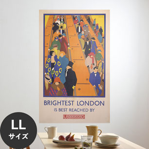 Hattan Art Poster ハッタンアートポスター Brightest London is best reached / HP-00404 LLサイズ(90cm×144cm)
