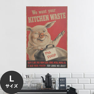 Hattan Art Poster ハッタンアートポスター We want your kitchen waste / HP-00408 Lサイズ(60cm×90cm)