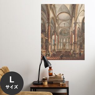 Hattan Art Poster ハッタンアートポスター Interior of the Church of San Zaccaria / HP-00425 Lサイズ(70cm×90cm)