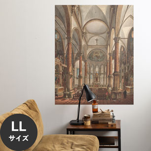 Hattan Art Poster ハッタンアートポスター Interior of the Church of San Zaccaria / HP-00425 LLサイズ(90cm×114cm)