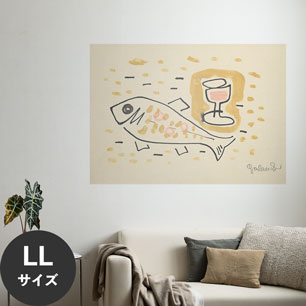 Hattan Art Poster ハッタンアートポスター Still life with fish / HP-00433 LLサイズ(126cm×90cm)