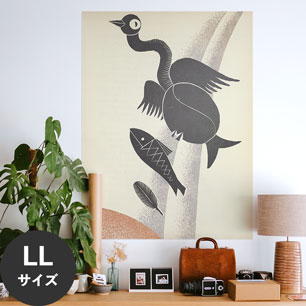 Hattan Art Poster ハッタンアートポスター The bird from the waterfall / HP-00445 LLサイズ(90cm×120cm)