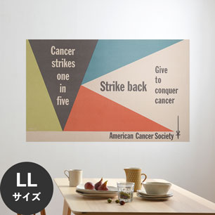 Hattan Art Poster ハッタンアートポスター Strike back – give to conquer cancer / HP-00466 LLサイズ(144cm×90cm)