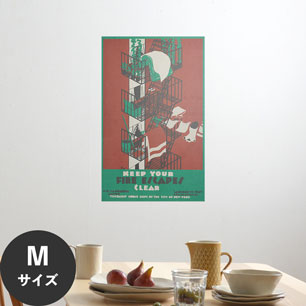 Hattan Art Poster ハッタンアートポスター Keep your fire escapes clear / HP-00474 Mサイズ(45cm×72cm)