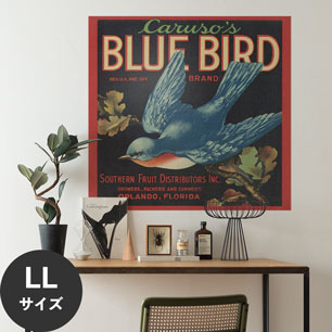 Hattan Art Poster ハッタンアートポスター Caruso’s Blue Bird Brand Fruit Label / HP-00478 LLサイズ(94cm×90cm)