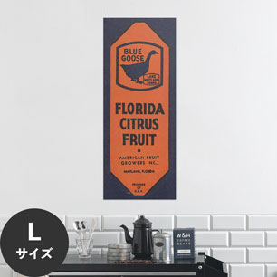Hattan Art Poster ハッタンアートポスター Blue Goose Florida Citrus Fruit Label / HP-00479 Lサイズ(36cm×90cm)