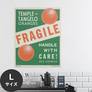 Hattan Art Poster ハッタンアートポスター REA Express ‘Fragile’ Oranges Labe / HP-00480 Lサイズ(70cm×90cm)
