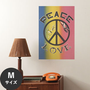 Hattan Art Poster ハッタンアートポスター Peace, love / HP-00482 Mサイズ(45cm×67cm)