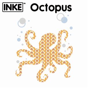 輸入壁紙 INKE インケ / Octopus タコ 0087