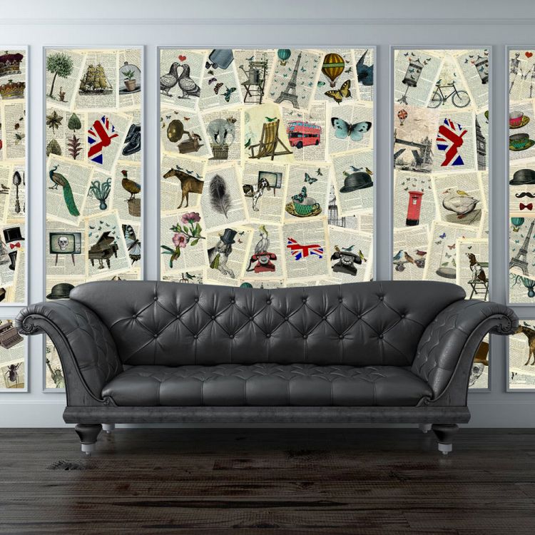 輸入壁紙 コラージュタイプの壁紙 1 Wall Creative Collage C64p