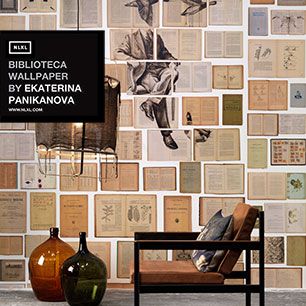 輸入壁紙 NLXL BIBLIOTECA WALLPAPER BY EKATERINA PANIKANOVA / EKA-01