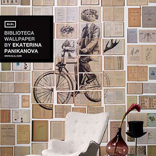 輸入壁紙 NLXL BIBLIOTECA WALLPAPER BY EKATERINA PANIKANOVA / EKA-03