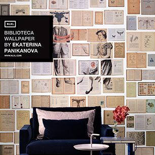 輸入壁紙 NLXL BIBLIOTECA WALLPAPER BY EKATERINA PANIKANOVA / EKA-04