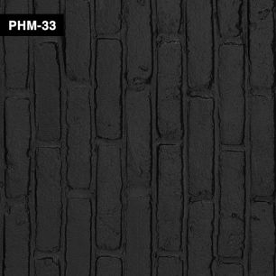 【切売】輸入壁紙 NLXL MATERIALS BLACK BRICK WALLPAPER BY PIET HEIN EEK / PHM-33
