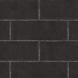 サンプル はがせる壁紙 のりなしタイプ Room No.0 シンプルウォールタイル NRN-WTB01 tile01 ブラック