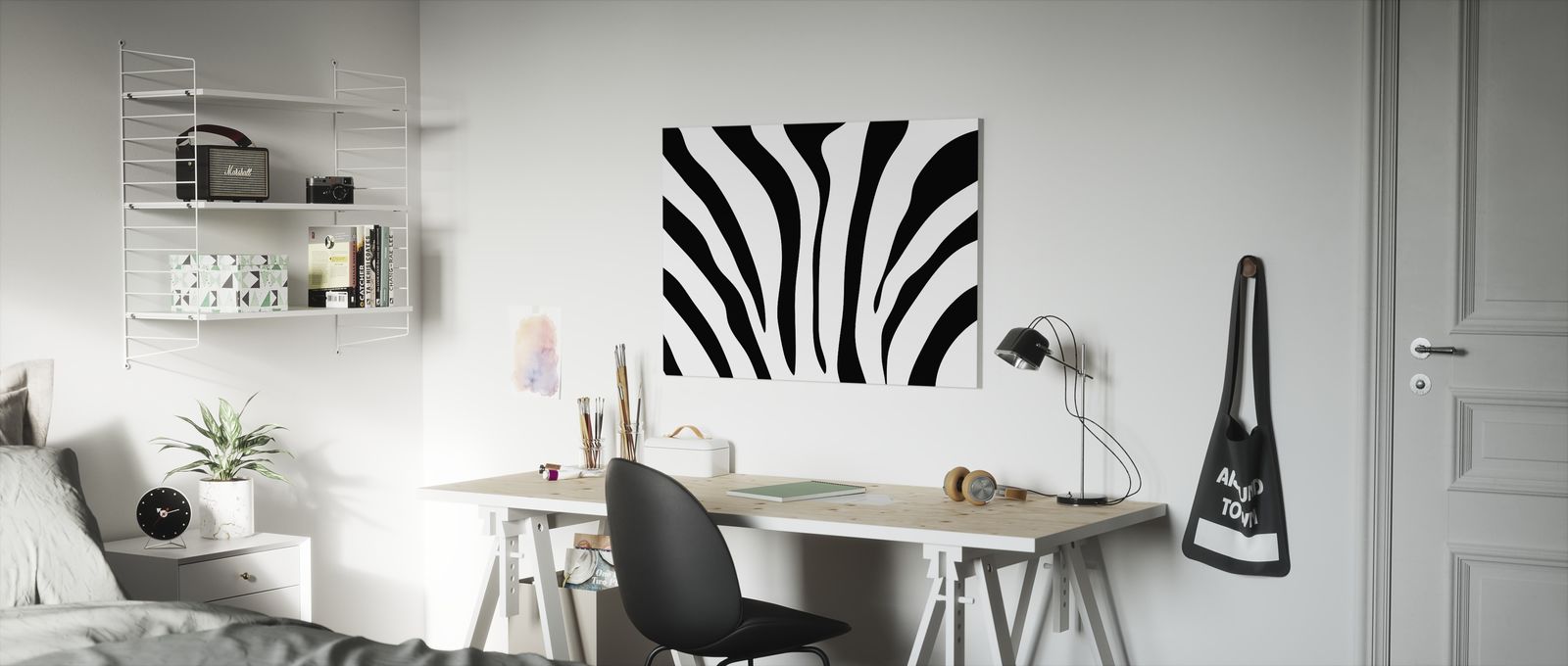 アートパネル Photowall Zebra Texture E14 壁紙屋本舗