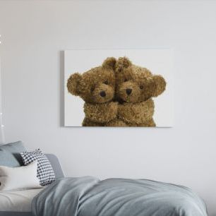 オーダーアートパネル PHOTOWALL / Cuddling Teddy Bears (e19690)