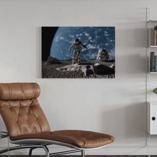 オーダーアートパネル PHOTOWALL / Astronaut with Earth in Background (e20366)