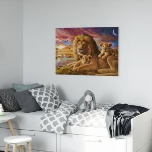 オーダーアートパネル PHOTOWALL / Lion Sunrise (e21751)