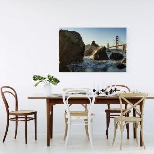 オーダーアートパネル PHOTOWALL / Rocks and the Golden Gate (e22407)
