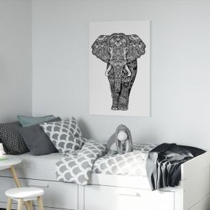 オーダーアートパネル PHOTOWALL / Henna Elephant (e25830)