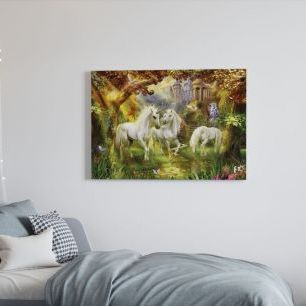 オーダーアートパネル PHOTOWALL / Magical Unicorn Forest Amended (e312558)