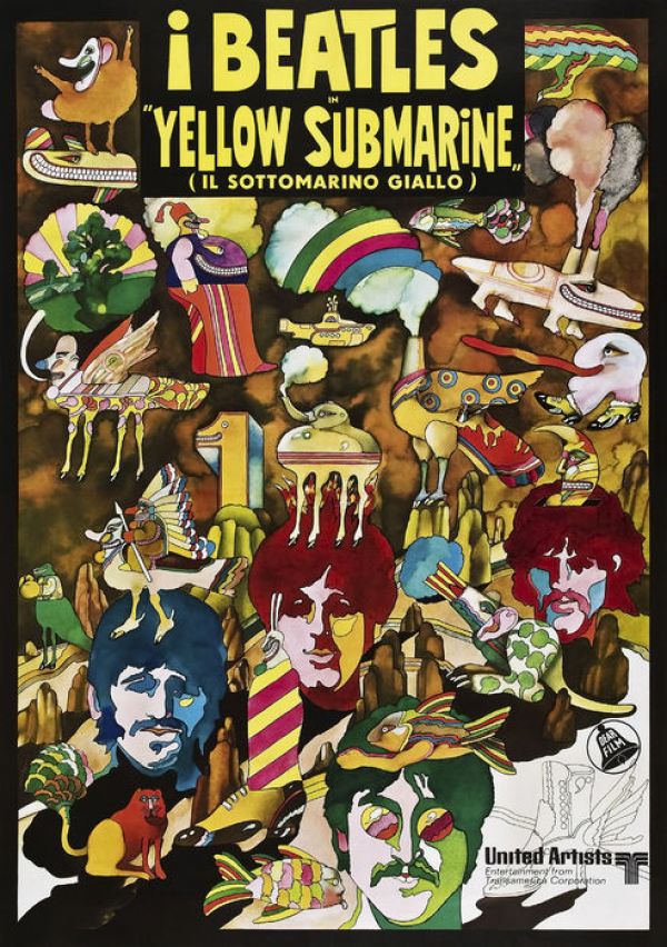アートパネル Photowall Yellow Submarine The Beatles 壁紙屋本舗
