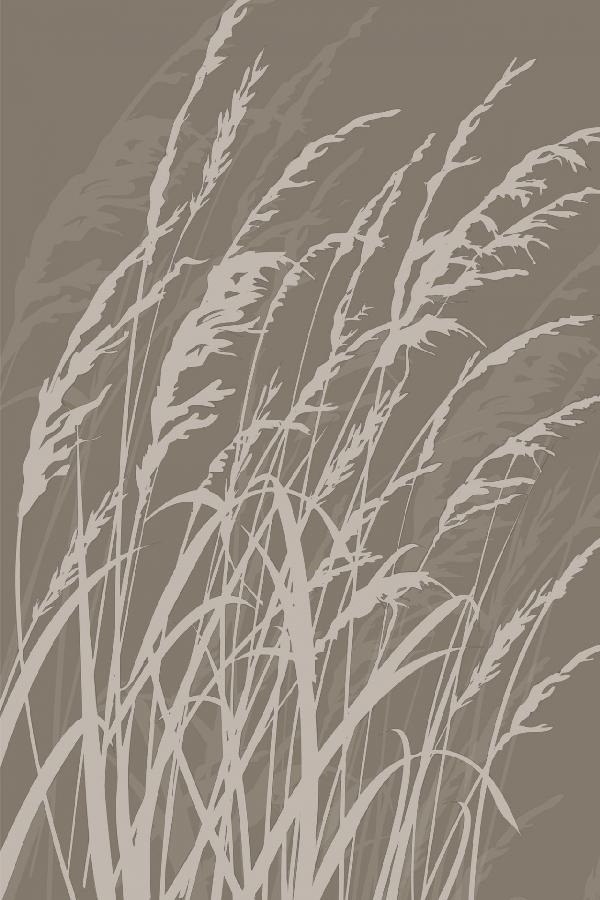 輸入壁紙 カスタム壁紙 PHOTOWALL / Grass - Brown (e6299)