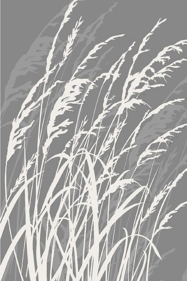 輸入壁紙 カスタム壁紙 PHOTOWALL / Grass - Grey (e6300)