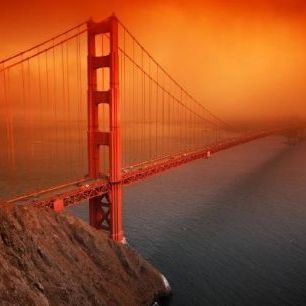 輸入壁紙 カスタム壁紙 PHOTOWALL / Golden Gate (e10043)
