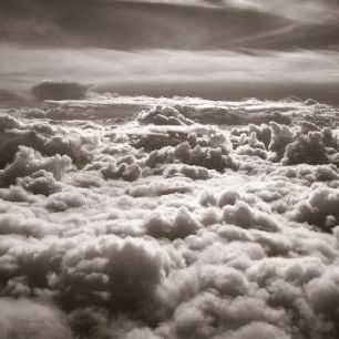 輸入壁紙 カスタム壁紙 PHOTOWALL / Above Clouds - Sepia (e1410)