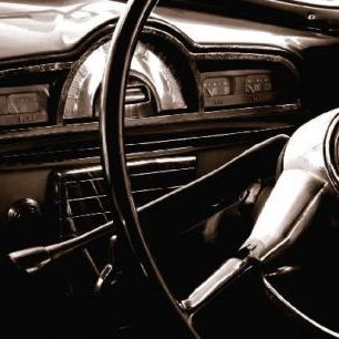 輸入壁紙 カスタム壁紙 PHOTOWALL / Vintage Car - Sepia (e1444)