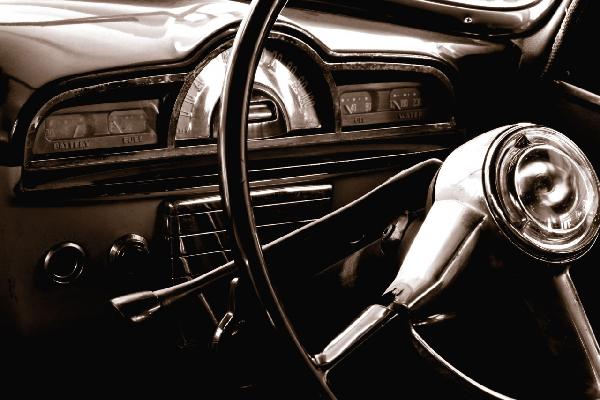 輸入壁紙 カスタム壁紙 PHOTOWALL / Vintage Car - Sepia (e1444)
