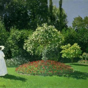 輸入壁紙 カスタム壁紙 PHOTOWALL / Monet,Claude - Woman in a Garden (e2091)
