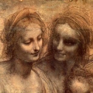 輸入壁紙 カスタム壁紙 PHOTOWALL / Vinci,Leonardo da - Virgin and Child (e2112)